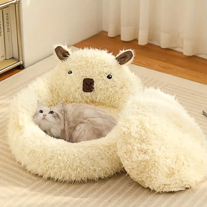 Calming pet sofa for cats and small dogs.
