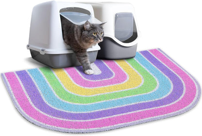 Durable, easy-clean cat litter mat in large size