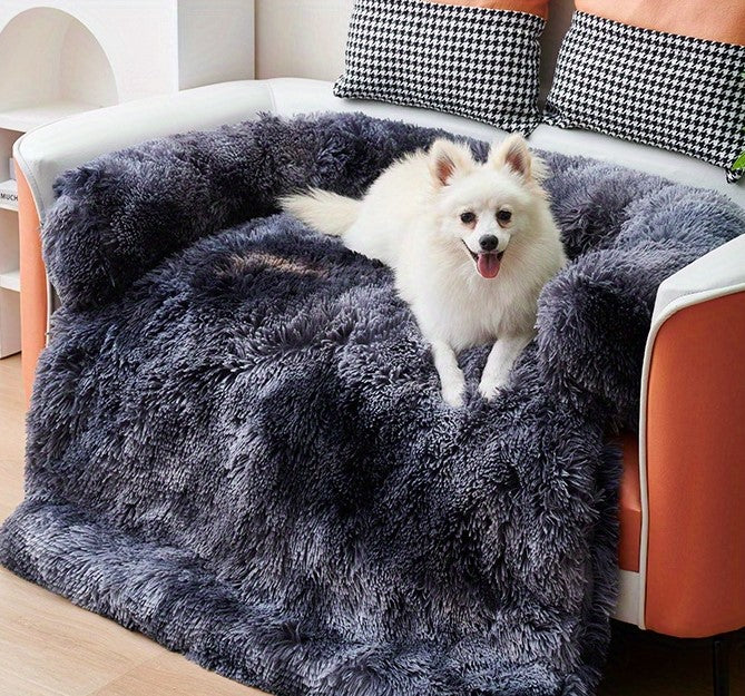 Tie dye dark grey mat offering a serene resting spot for dogs