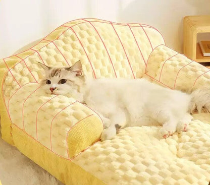 Ultra Cozy Soft Washable Pet Chaise Sofa Plush Dog & Cat Sofa Bed