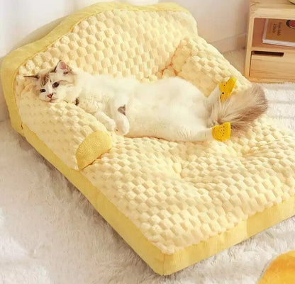 Ultra Cozy Soft Washable Pet Chaise Sofa Plush Dog & Cat Sofa Bed