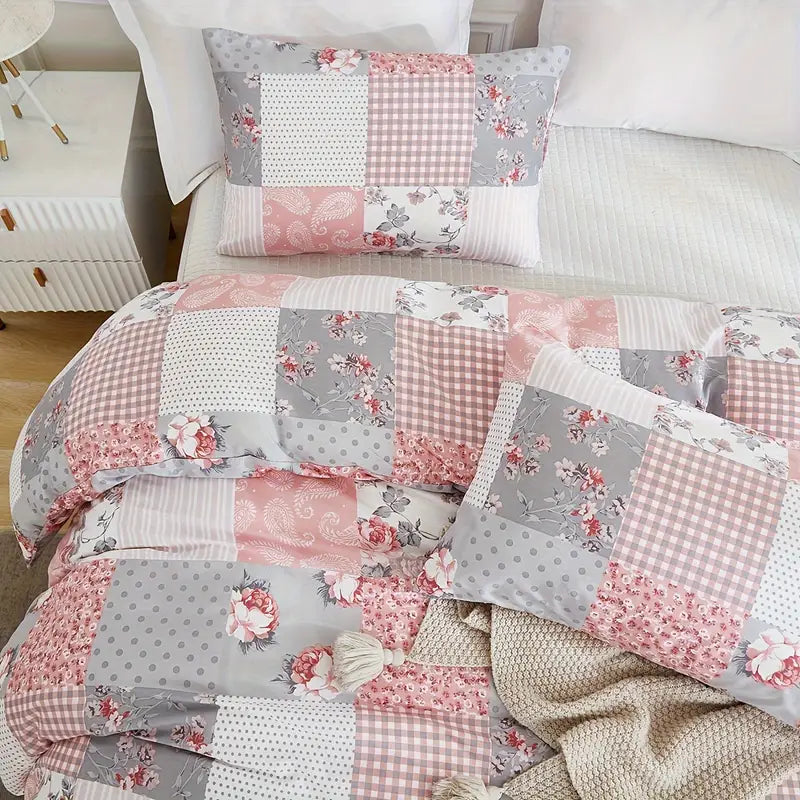 Floral Duvet Cover with Matching Pillowcases
