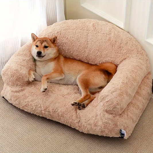 Soft fleece sofa bed for dogs and cats.
