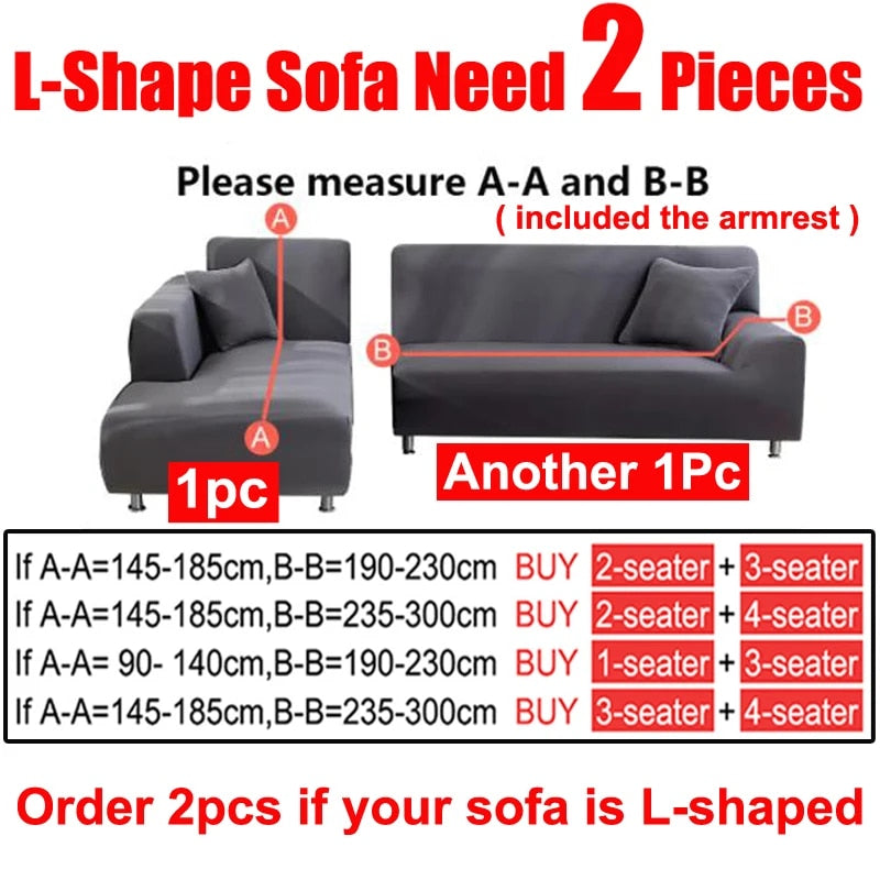 an image on how to measure if you have an L-Shaped Sofa