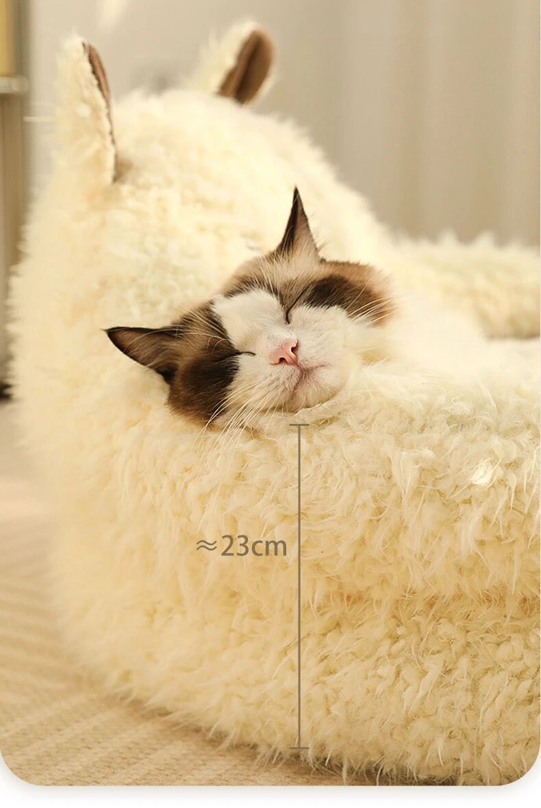 Size of Alpaca-inspired cat bed