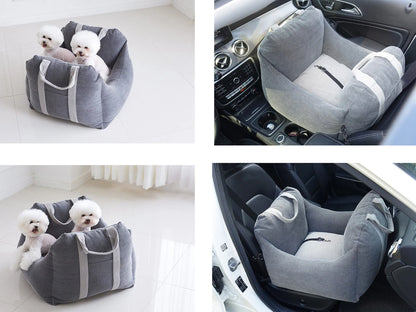 Soft Linen Cotton Blend Washable Travel Pet Carrier