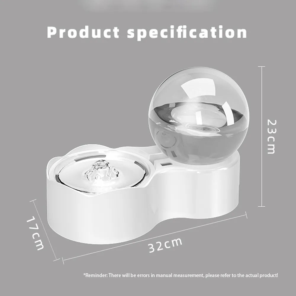 Product size of Gravity-fed pet water dispenser