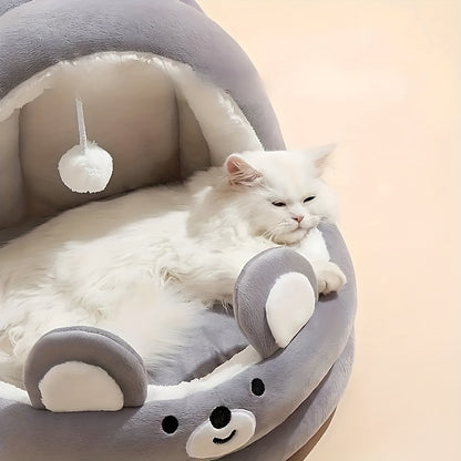 Durable Cat Warm House with Easy-to-Clean Removable Mat