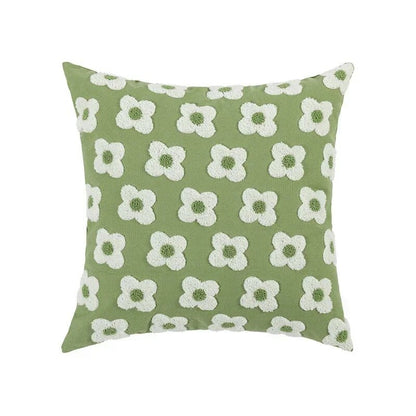 Stylish Floral Cushion Cover for Sofa & Bed Decor - Embroidered Pillow Case