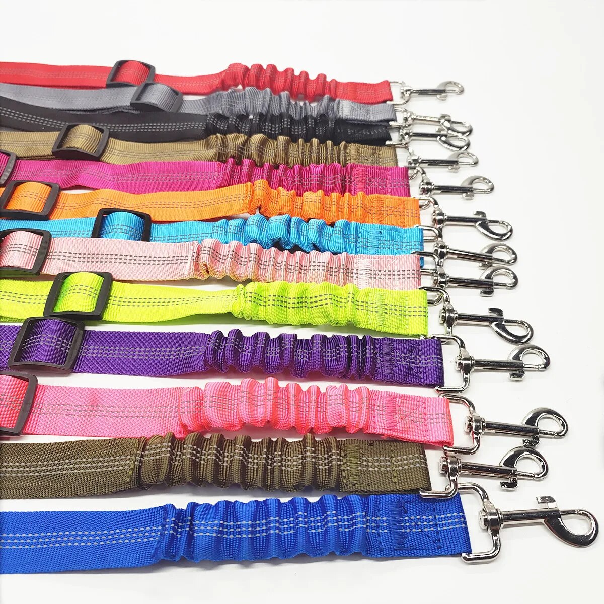 Adjustable Elastic Pet Car Seat Belt in Different Colors