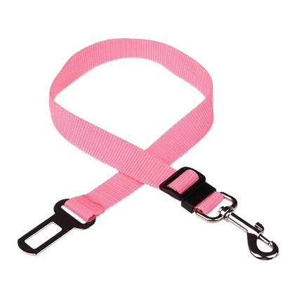 pink dog seat belt