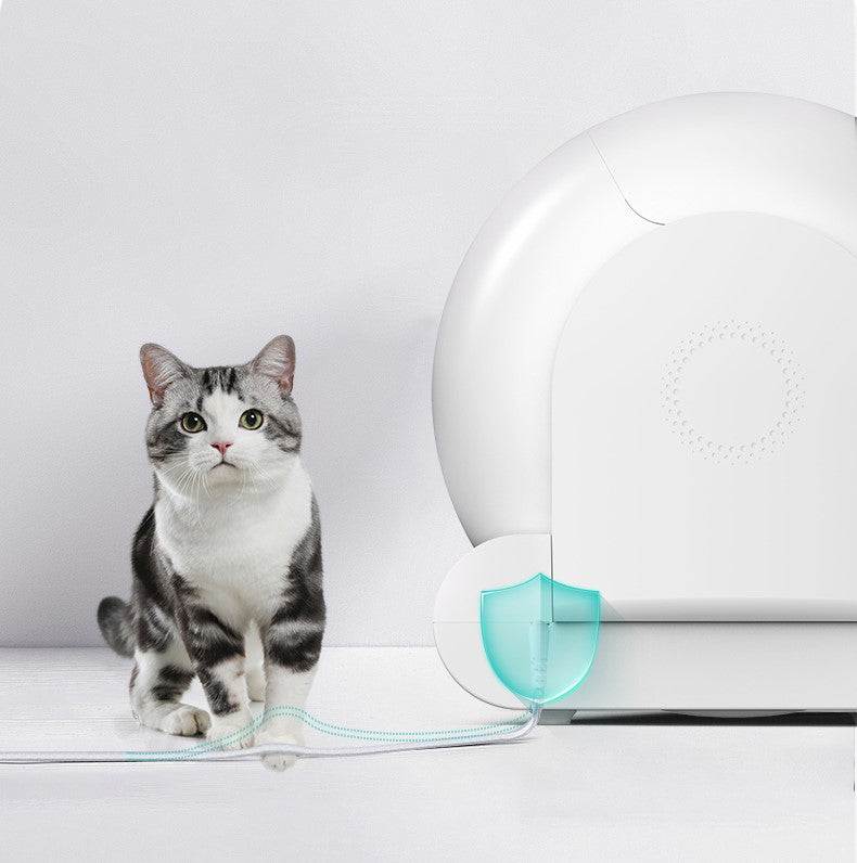 Smart Self-Cleaning Litter Box in action