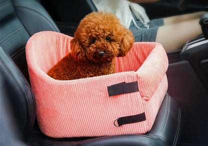 The dual-use pet nest features a soft, plush interior 