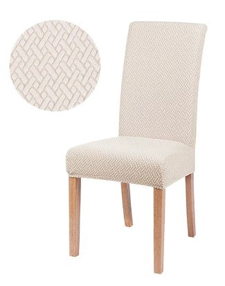 Universal Fit Elastic Chair Cover in Beige Color