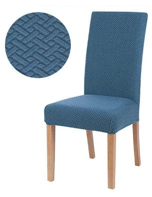 Universal Fit Elastic Chair Cover in Lake Blue Color