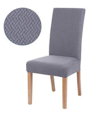 Universal Fit Elastic Chair Cover in Medium Grey Color