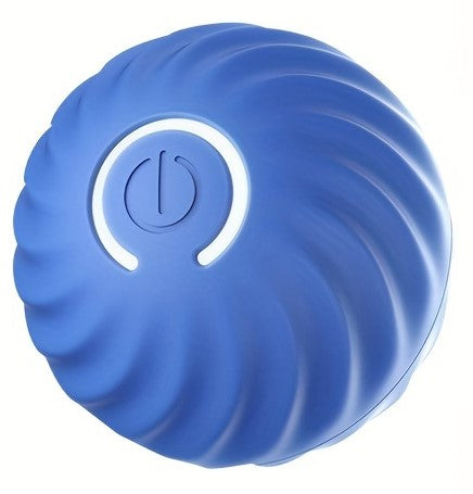 Automatic rolling ball for small pets, rechargeable in blue color