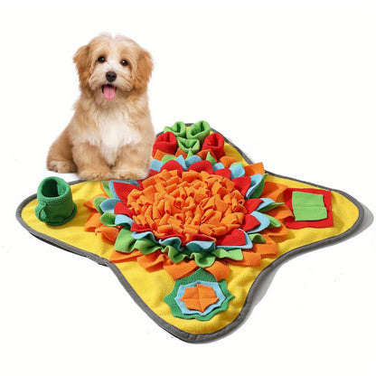 Interactive Snuffle Mat for Dogs in yellow color