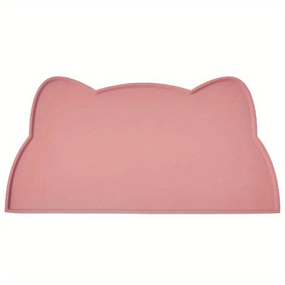 Innovative pet feeding mat in pink color