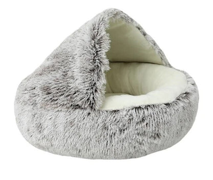 Premium calming cat bed by Furry Fields, crafted for comfort and serenity.