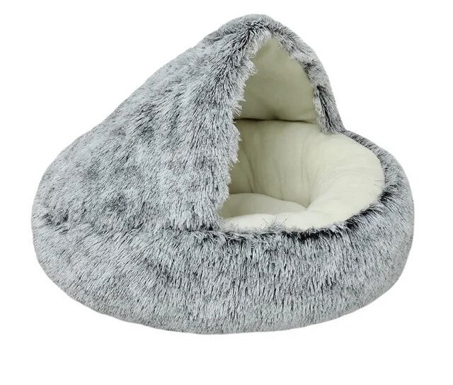 Plush Furry Fields cat bed, ensuring a serene and peaceful sleep.