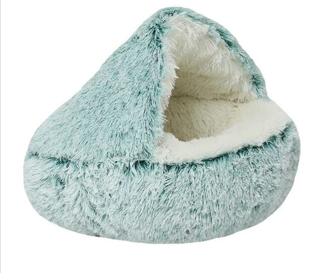 Furry Fields' calming cat bed, a cozy retreat for stressed pets.