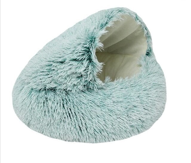 Elegant and soothing cat bed by Furry Fields, designed for relaxation.