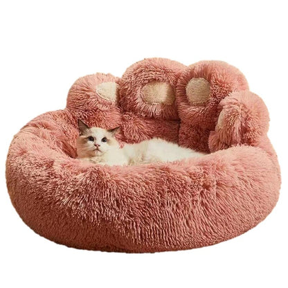 Cosy Fluffy Supportive Large Paw Non Slip Shaped Dog Bed