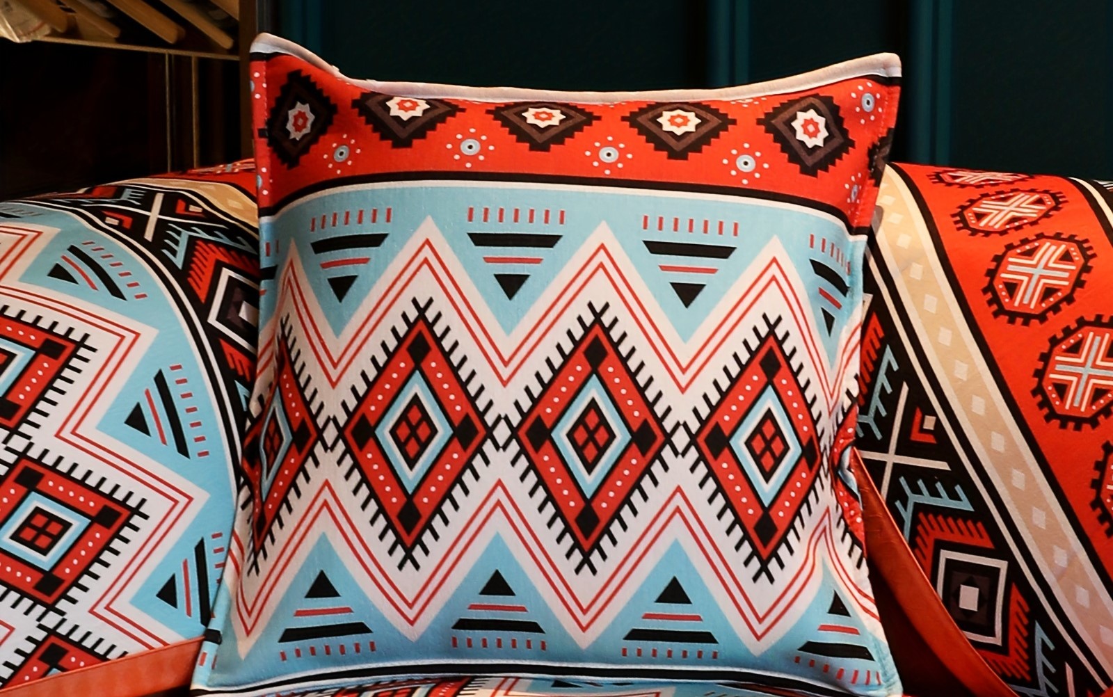 Bohemian-inspired pillow case