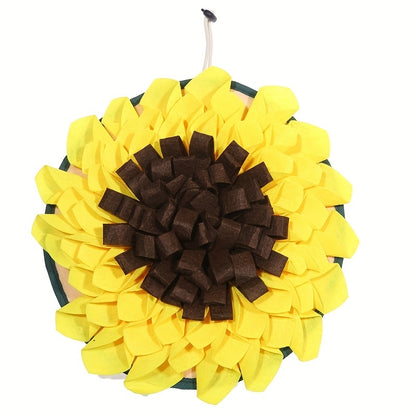 Sunflower pet snuffle mat
