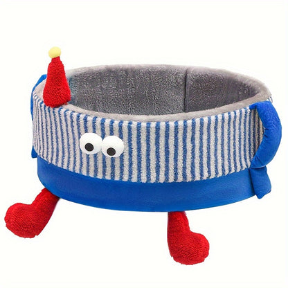 Warm Plush Dog Bed Detachable, Washable Kennel for Small Dogs