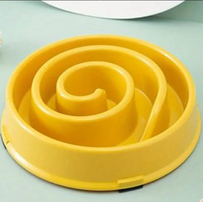 Smart Puzzle Slow Feeder in yellow color